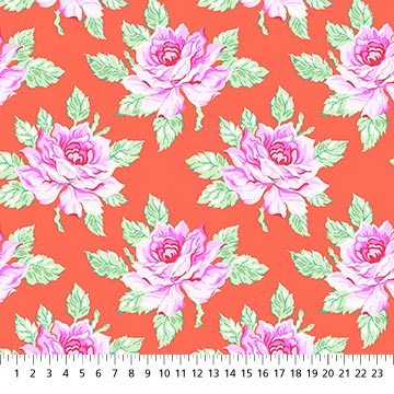 Daisy Crush by Heather Bailey - Hello Roses in Coral