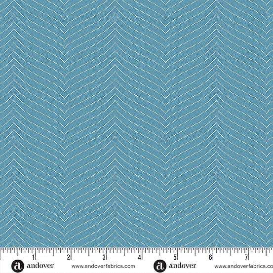 Secret Stash Favorites, Blue Willow by Laundry Basket Quilts - Herringbone in Morning