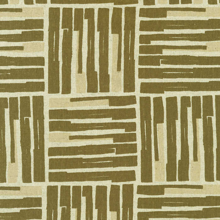 Anna Graham - Orchard Run Cotton Flax Print - Path in Natural