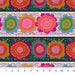 Colorful floral pattern with a ruler at the bottom for scale