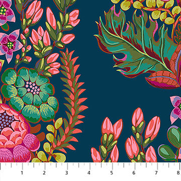 Anna Maria Textiles - Rhapsody - Outstretched in Azure