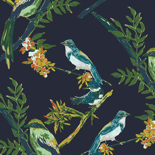 Art Gallery Fabrics - Bloomsbury - Night Talks in COTTON CANVAS