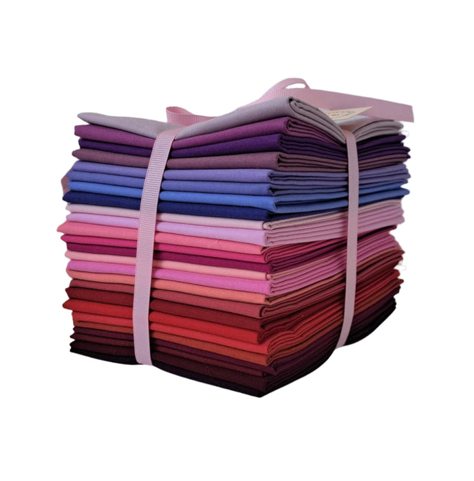 Curated Century Solids Bundle - Berry (25 Pieces)