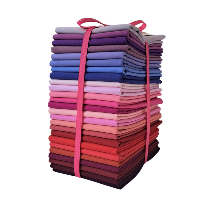 Curated Century Solids Bundle - Berry (25 Pieces)
