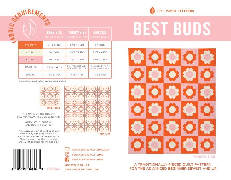 Pen and Paper Patterns - Best Buds Quilt Pattern