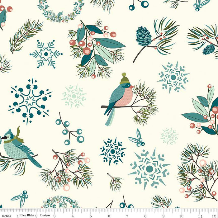 Designer Bundle - Arrival of Winter for Riley Blake 4 x FQ plus panel