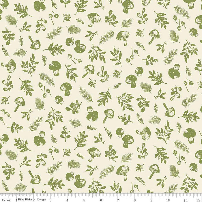 Riley Blake Yuletide Forest - Woodland in Cream