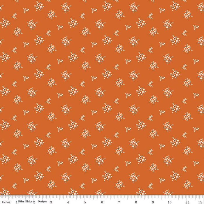 Riley Blake - Morning Latte by Sandy Gervais - Ditsy in Spice