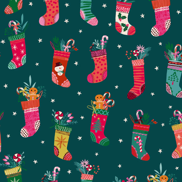 Candy Cane Christmas by Helen Black - Christmas Stockings