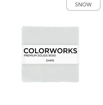 Colorworks Solids Snow - Charm Pack