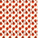 Charley Harper Organic Cotton Canvas - Cardinal Stagger 