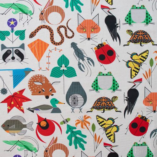 Charley Harper Organic Cotton Canvas - Space for All