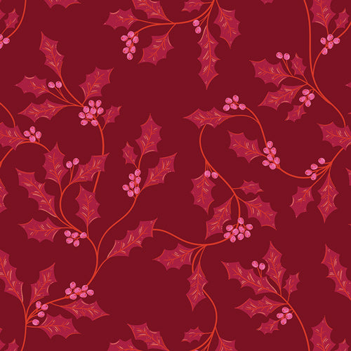 Christmas in Color by Art Gallery Fabrics - Berry and Bloom