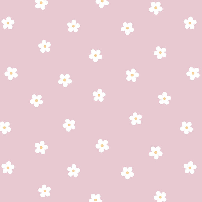 Cosmo Cotton Sheeting - Daisy in Ballet Pink