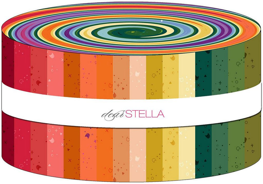 Dear Stella Kitty Litter  Design Roll (Jelly Roll)