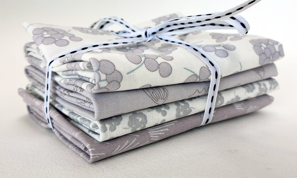 Designer Bundle - Karen Lewis COASTAL WALK - Pebble Colourway 4 x FQ