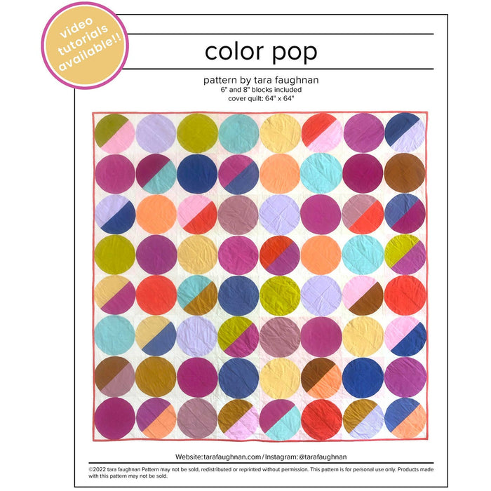 Tara Faughnan - Color Pop Quilt Pattern
