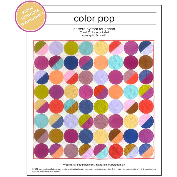 Tara Faughnan - Color Pop Quilt Pattern — Fabric Spark