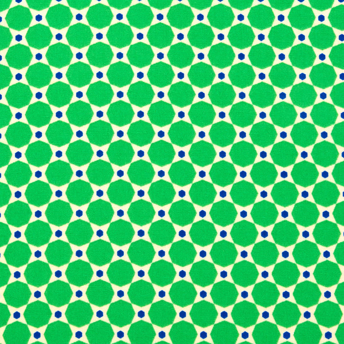 Pattern of green circles on a green background