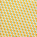 Patterned fabric with a star and leaf design on a yellow background