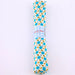 Rolled-up fabric with star pattern on a white background