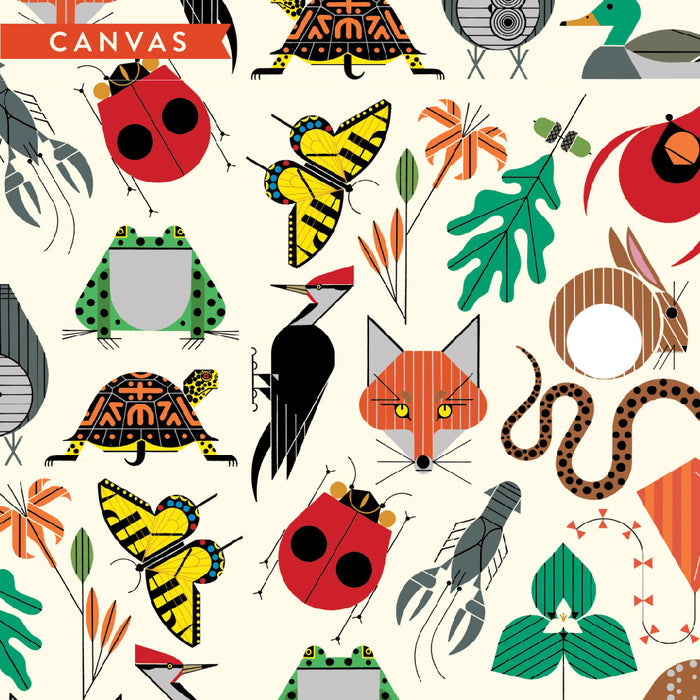 Charley Harper Organic Cotton Canvas - Space for All