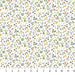 Floral pattern fabric with small flowers on a white background