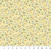 Floral pattern fabric on a yellow background
