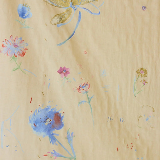 2026 Nani Iro - Hana No Tokiniwa Organic Cotton Double Gauze in Beige (gold)