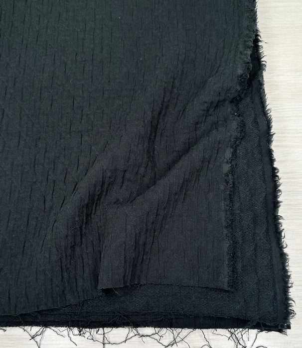 Finn Woven Cotton Jacquard in Black