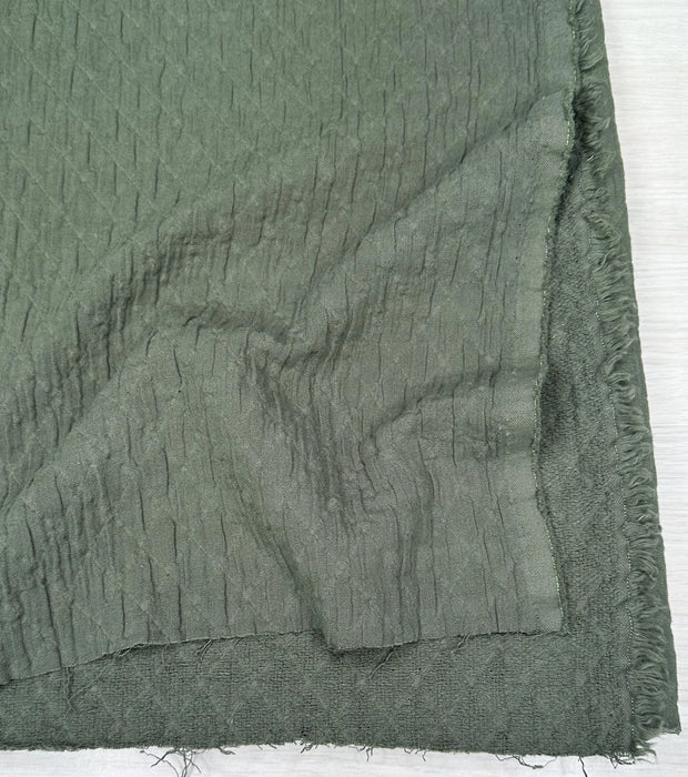 Finn Woven Cotton Jacquard in Khaki