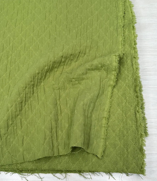 Finn Woven Cotton Jacquard in Pesto