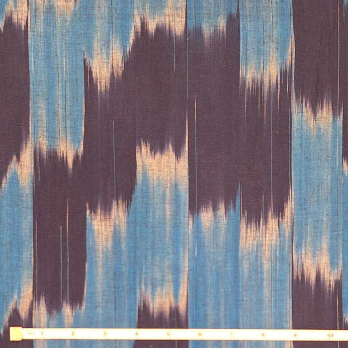 Indian Cotton 2025 - Ikat Woven Fabrics from Jaipur - Blue and Navy