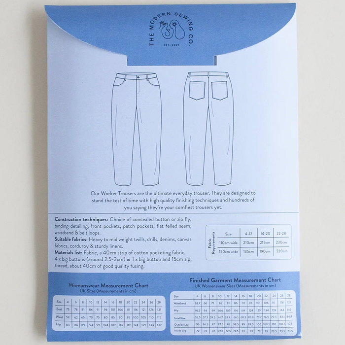 The Modern Sewing Co - Worker Trousers