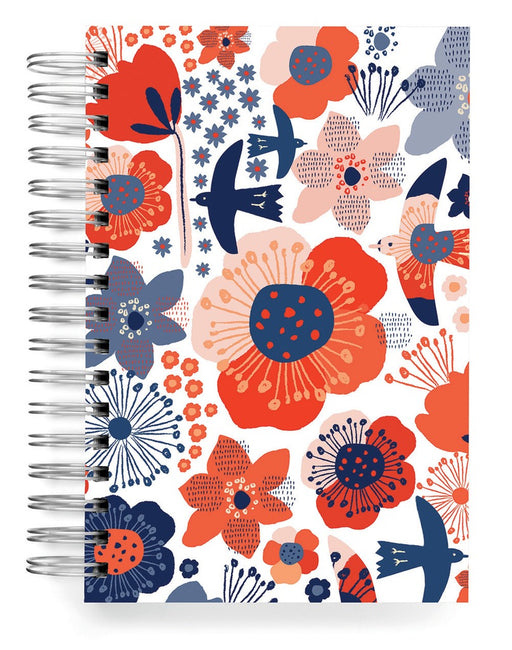 Ecojot - Carolyn Gavin Jumbo Notebook - Birds and Flowers