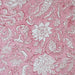 Indian Cotton 2025 - Cotton Canvas - Lightweight Canvas - Hand Block Printed Pink Floral