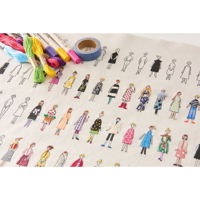 Lecien Cotton/Linen Canvas - 100 Ladies in Hemp