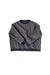 Quilted gray sweater on a white background