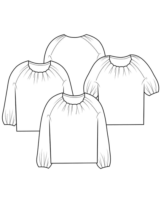 The Maker's Atelier - The Pleat Neck Blouse [Digital Download]