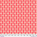 Red geometric pattern on a beige background with a ruler at the bottom.
