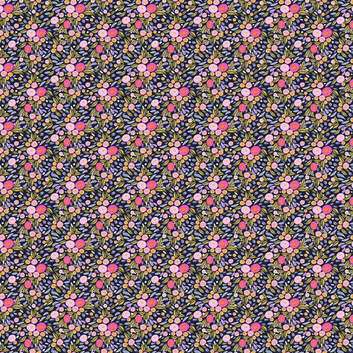 Paradise Blooms by Kristen Katz - Mini Wildflowers in Blueberry