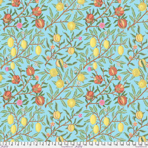 Kaffe x Morris & Co. by Kaffe Fassett & The Original William Morris Co. - Fruit in Duck Egg