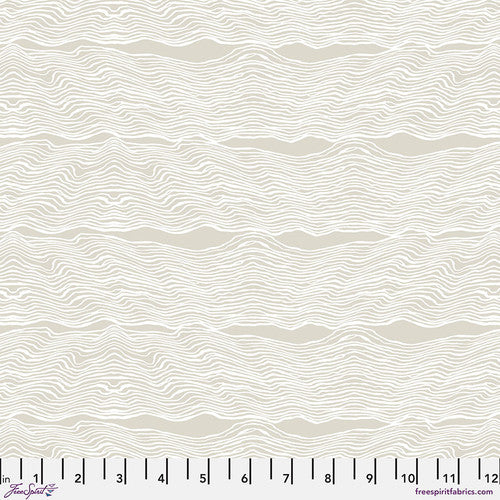 Small Rummel Shell Rummel - Sea Sisters - Small Dunes in Warm Sand — Fabric Spark