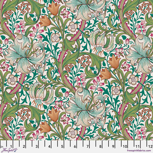 The Original Morris and Co- Bedford Park - Golden Lily in Fuchsia