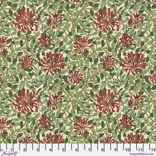 The Original Morris and Co- Suffolk Holiday - SM Honeysuckle in Madder Leaf