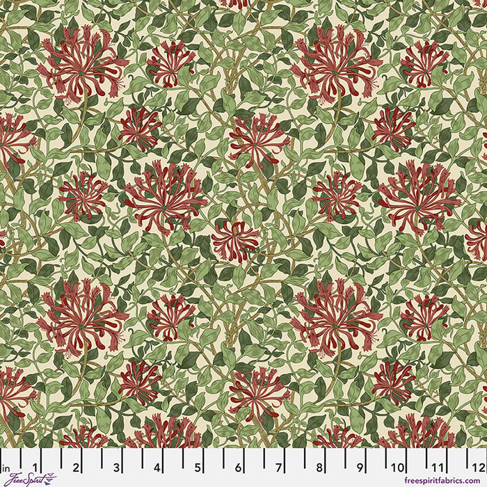 The Original Morris and Co- Suffolk Holiday - SM Honeysuckle in Madder Leaf