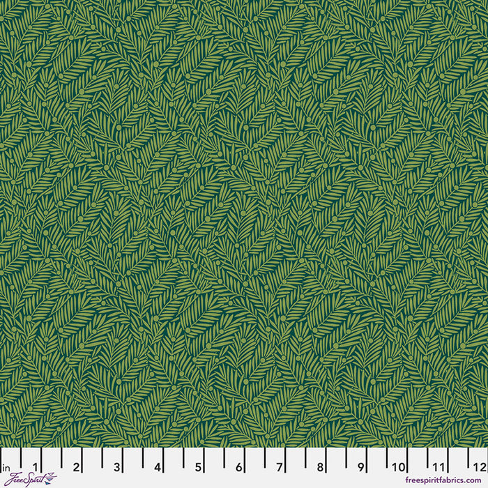 The Original Morris and Co- Bedford Park - Yew & Aril in Teal