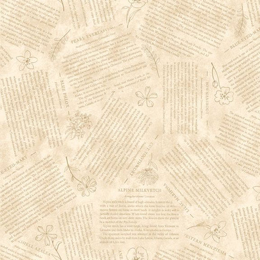 Marcus Fabrics Botanical Journal - Journal Pages in Beige
