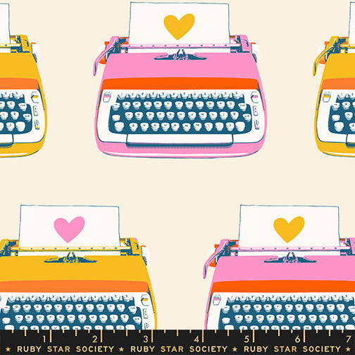 Best Day Ever by Melody Miller of Ruby Star Society - Typewriters in Natural