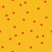 Pattern of red tomatoes on a yellow background